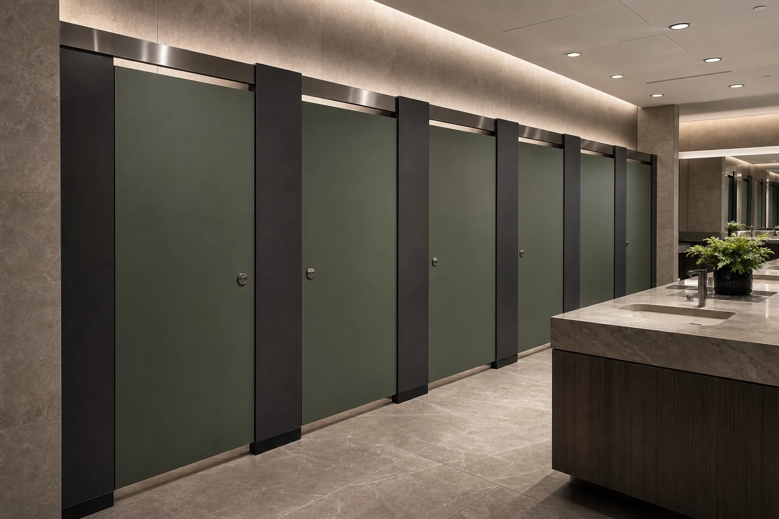 High-Traffic Mall Concept commercial washroom concept reference